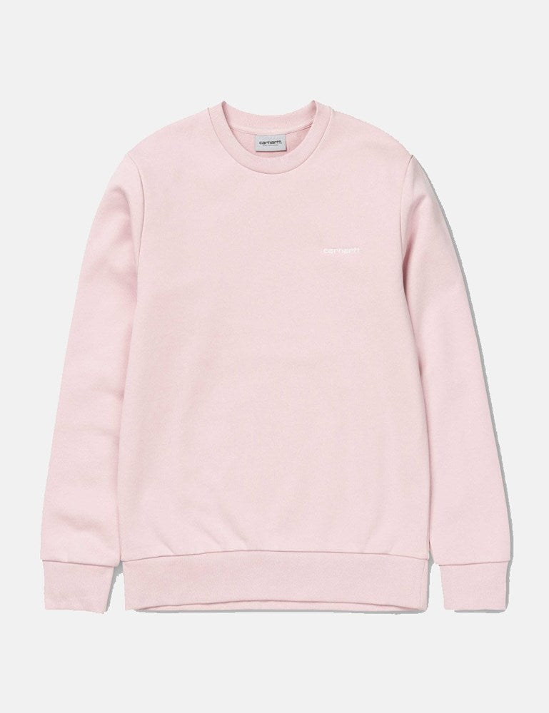 Script Embroidery Sweatshirt - Sandy Rose