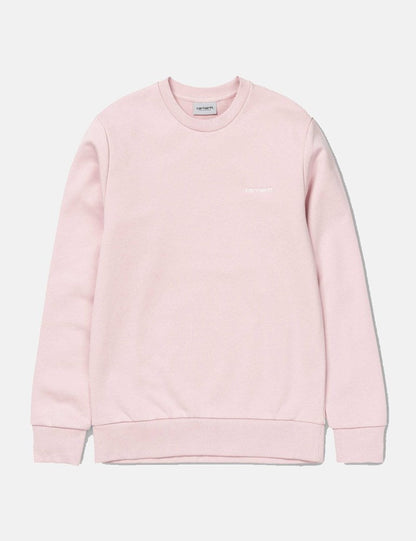 Script Embroidery Sweatshirt - Sandy Rose