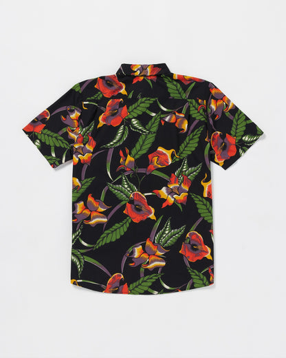 Varkala Floral Woven Short Sleeve Shirt