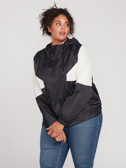 Wind Stoned Windbreaker Plus Size