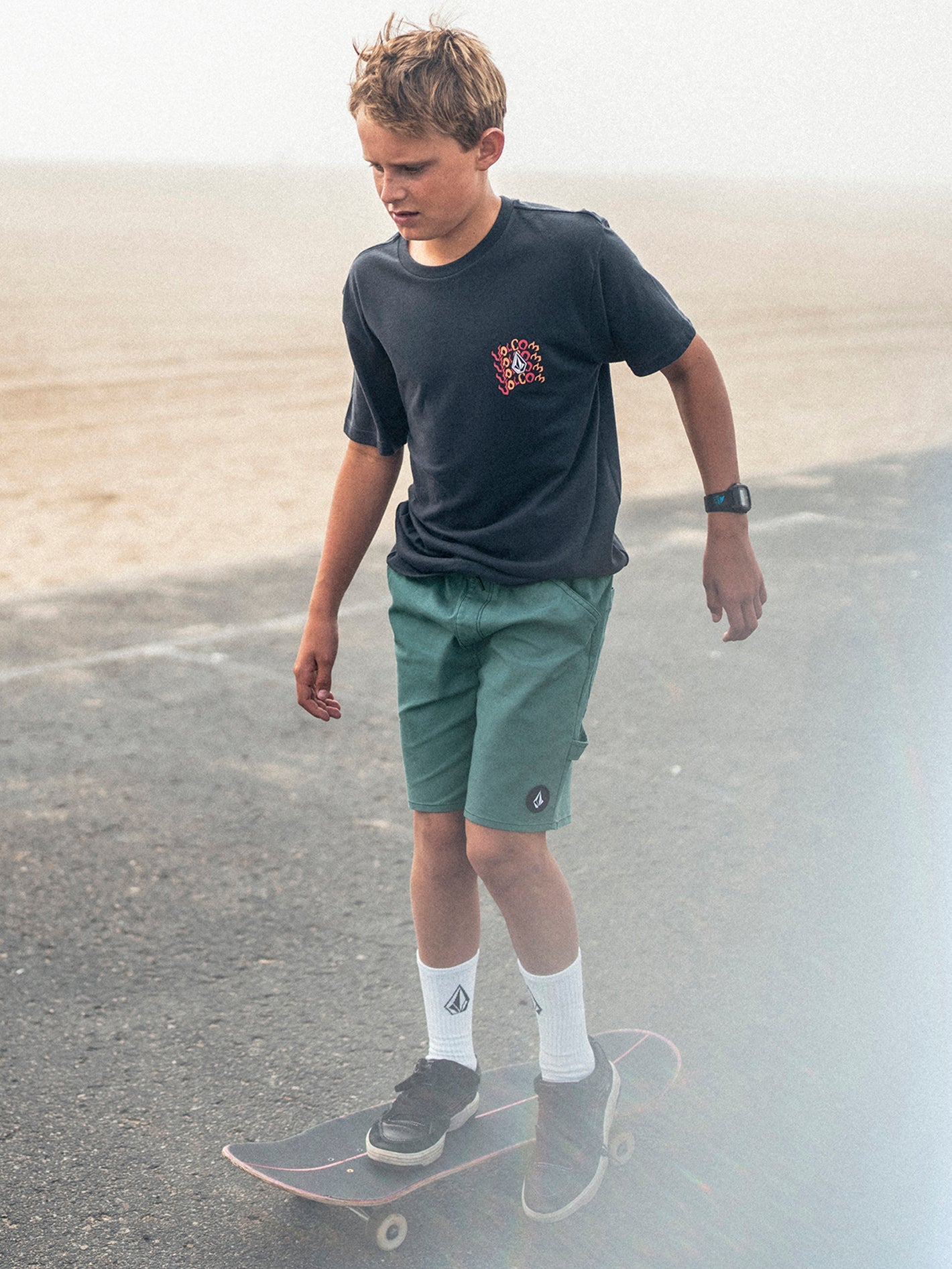 Big Boys Krafter Elastic Waist Shorts