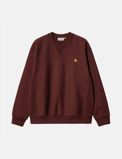 American Script Sweatshirt - Ale Brown