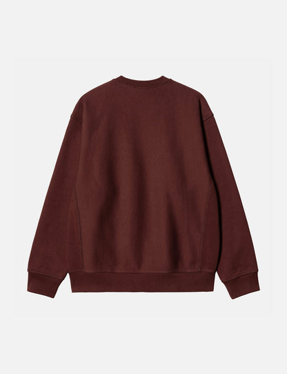 American Script Sweatshirt - Ale Brown