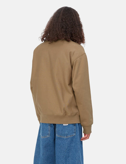 American Script Sweatshirt - Buffalo Brown