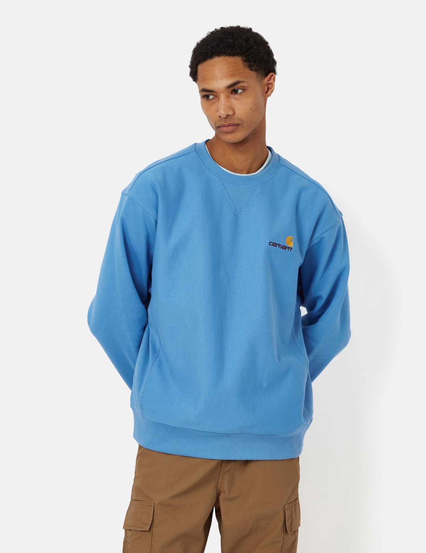 American Script Sweatshirt - Piscine Blue