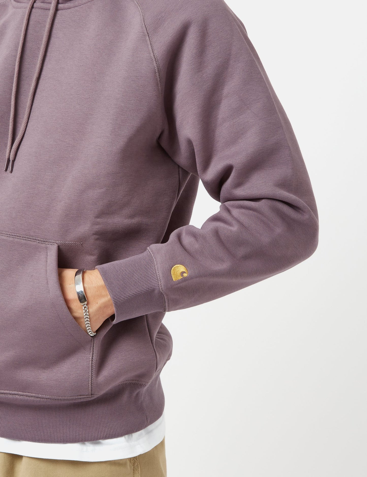 Chase Hooded Sweatshirt - Misty Thistle Pink