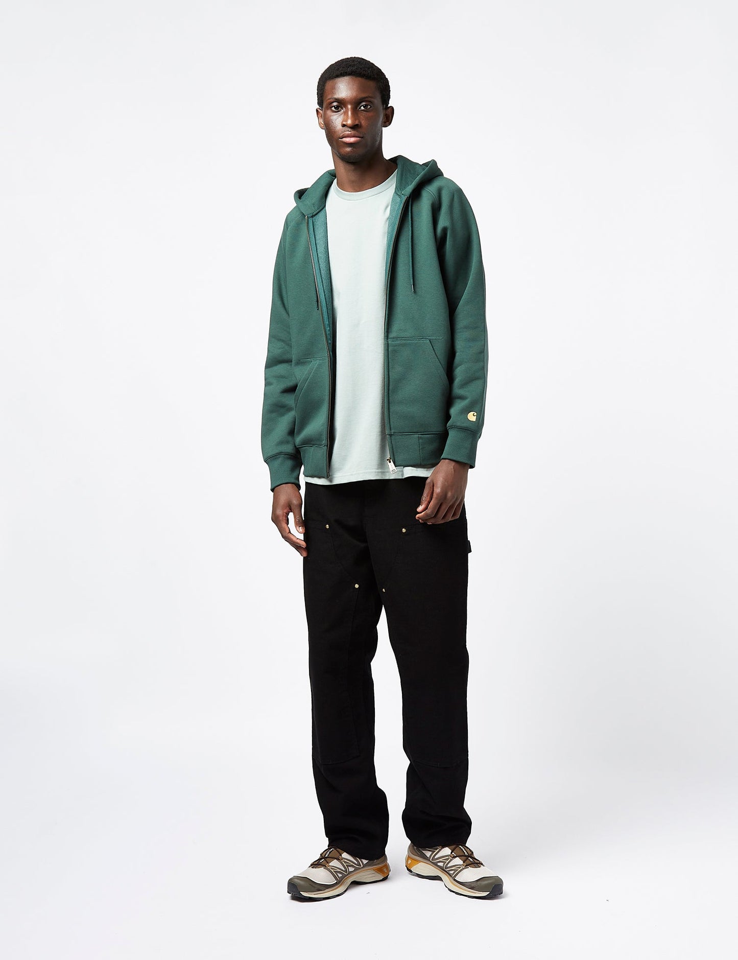 Chase Hooded Zip Sweatshirt - Discovery Green