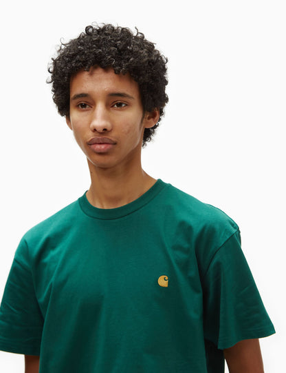 Chase T-Shirt (Loose) - Chervil Green/Gold