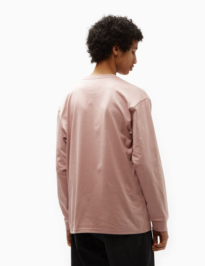 Long Sleeve Chase T-Shirt (Loose) - Glassy Pink