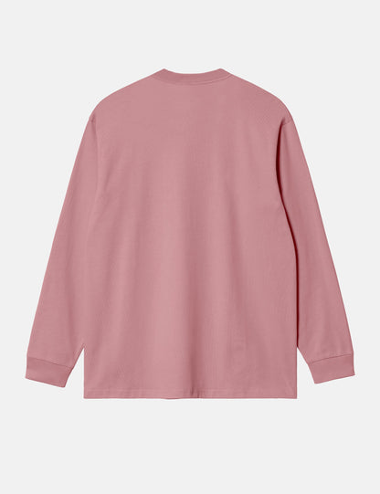 Long Sleeve Chase T-Shirt (Loose) - Glassy Pink