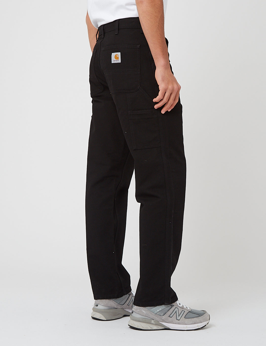 Single Knee Pant (Dearborn Canvas) - Black Rinsed