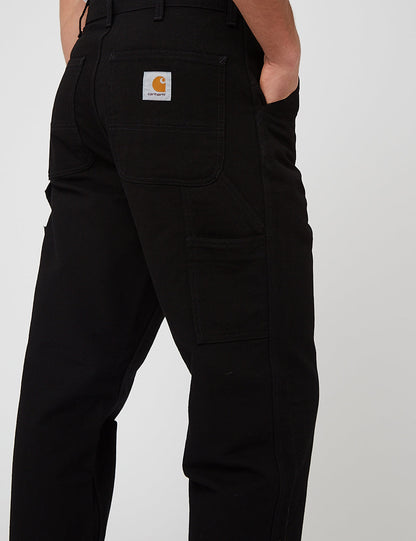 Single Knee Pant (Dearborn Canvas) - Black Rinsed