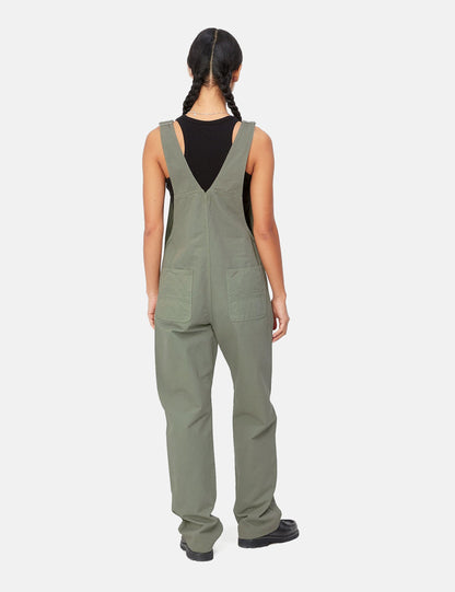 Womens Bib Overall (Straight) - Yucca Green