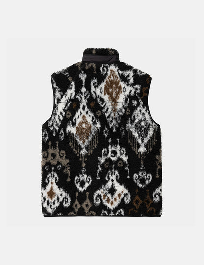 Prentis Vest Fleece Liner (Baru Jacquard) - Black