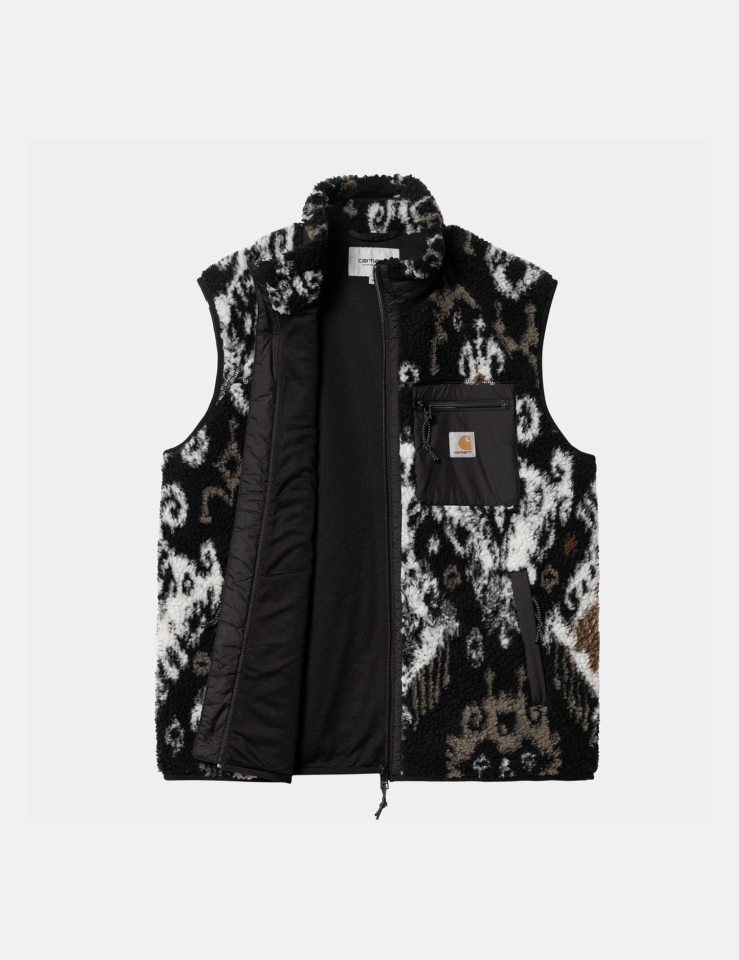 Prentis Vest Fleece Liner (Baru Jacquard) - Black