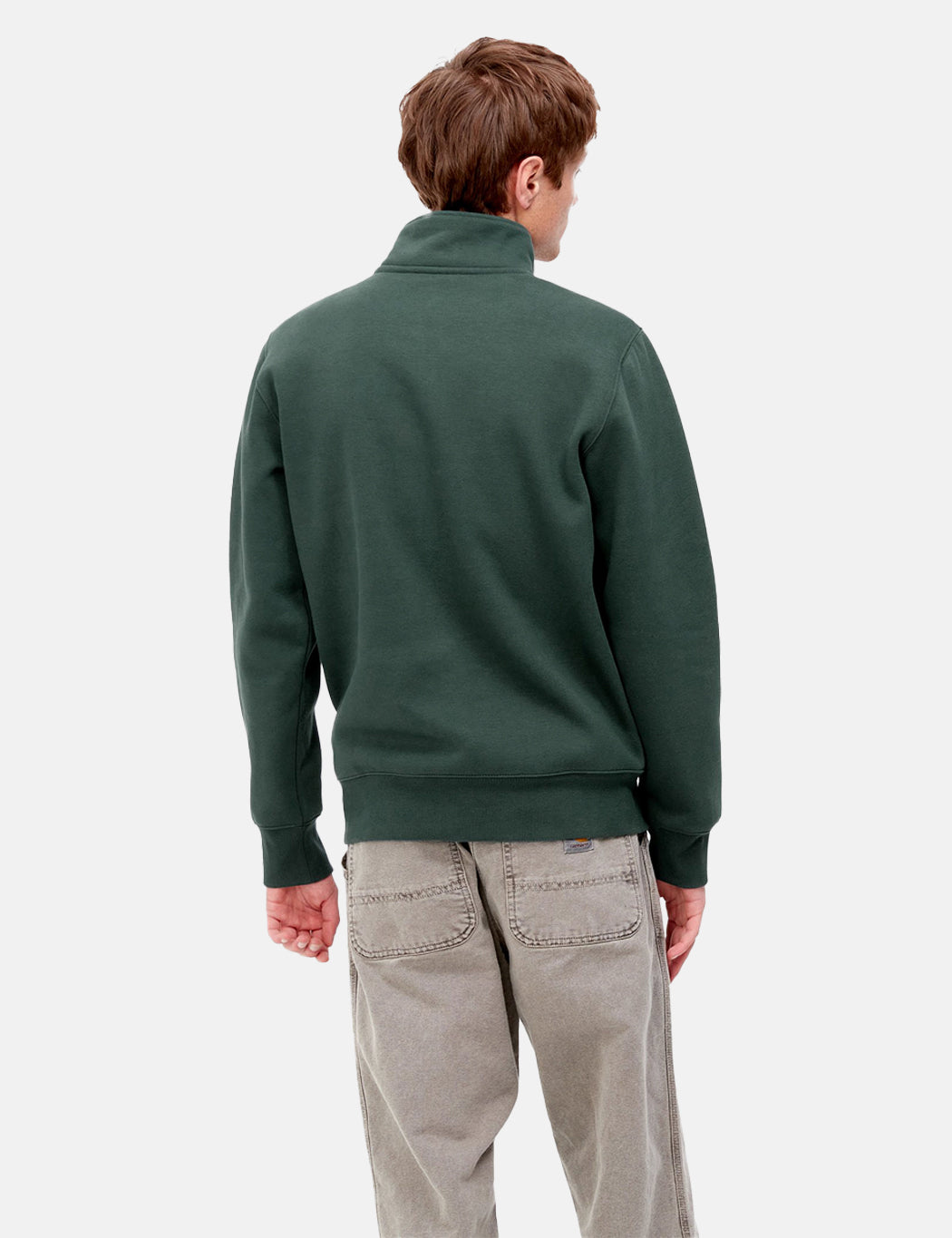 Chase Neck Zip Sweatshirt - Juniper Green