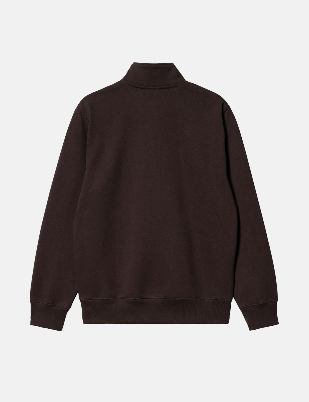 Chase Neck Zip Sweatshirt - Dark Umber Brown