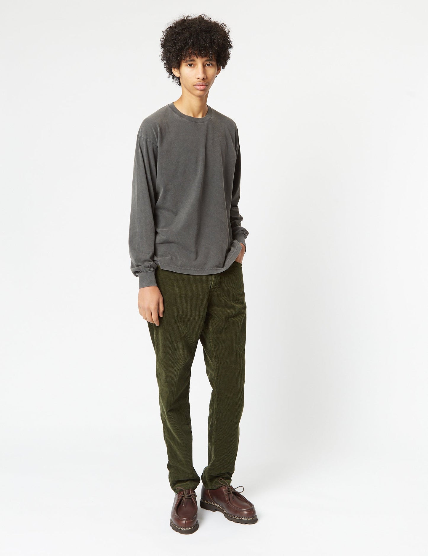 Newel Cord Pant (Relaxed) - Plant Green