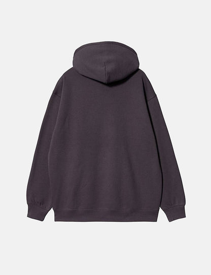 Womens Hooded Sweatshirt - Artichoke Purple/Misty Sage Green