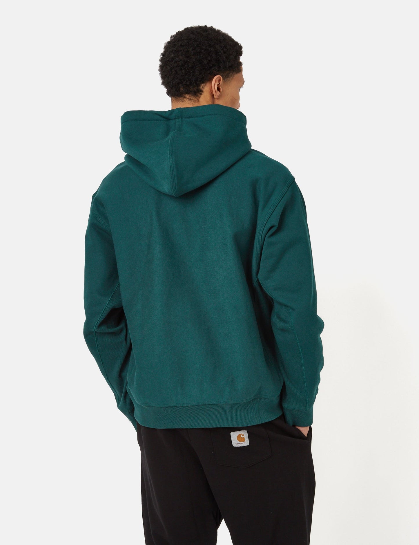 American Script Hooded Sweatshirt - Botanic Green