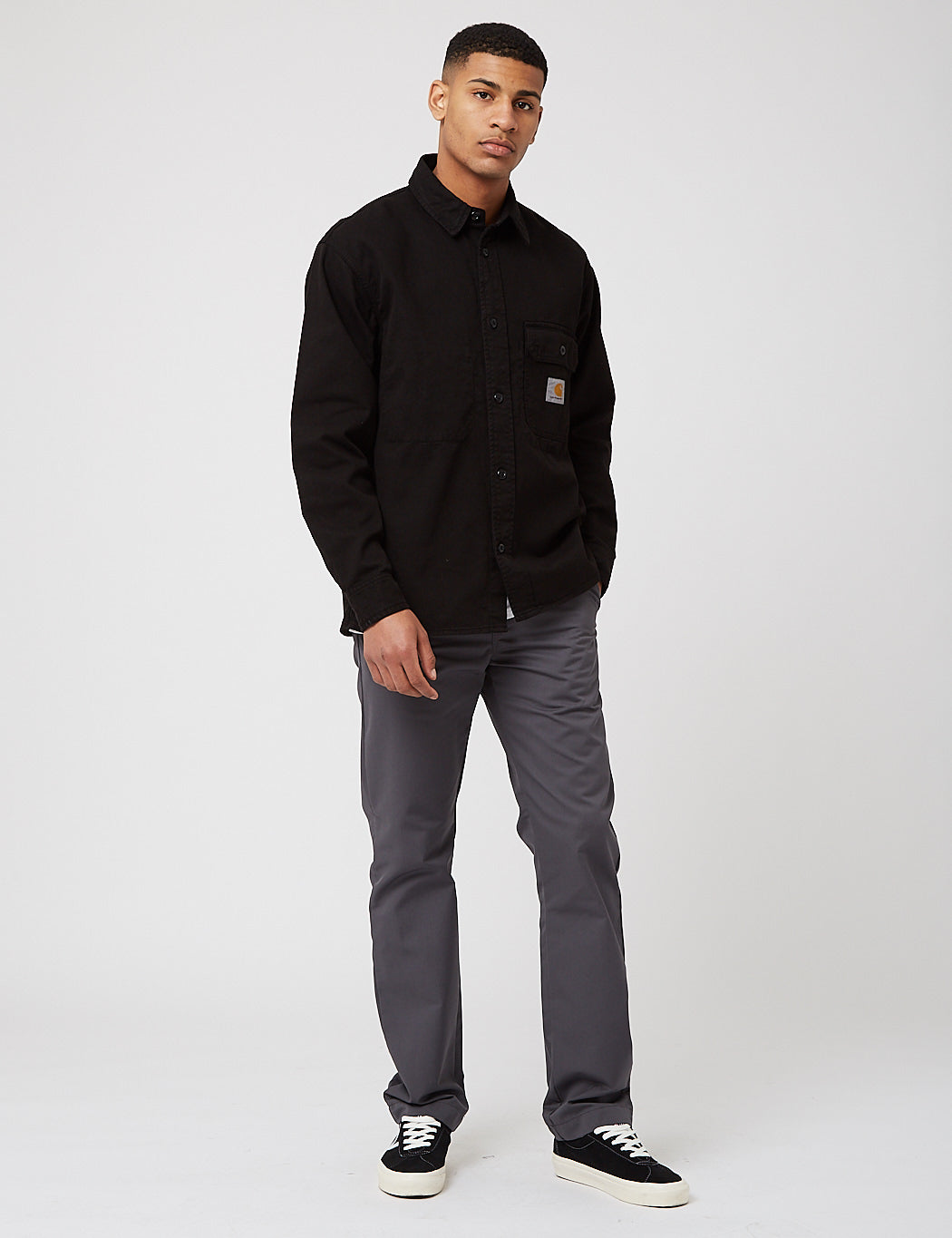 Reno Shirt Jacket (Garment Dyed) - Black