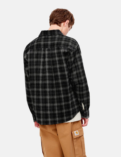 Flint Cord Shirt (Wiley Check) - Vulcan Grey