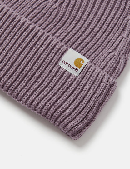 Burbank Beanie Hat - Misty Thistle Pink