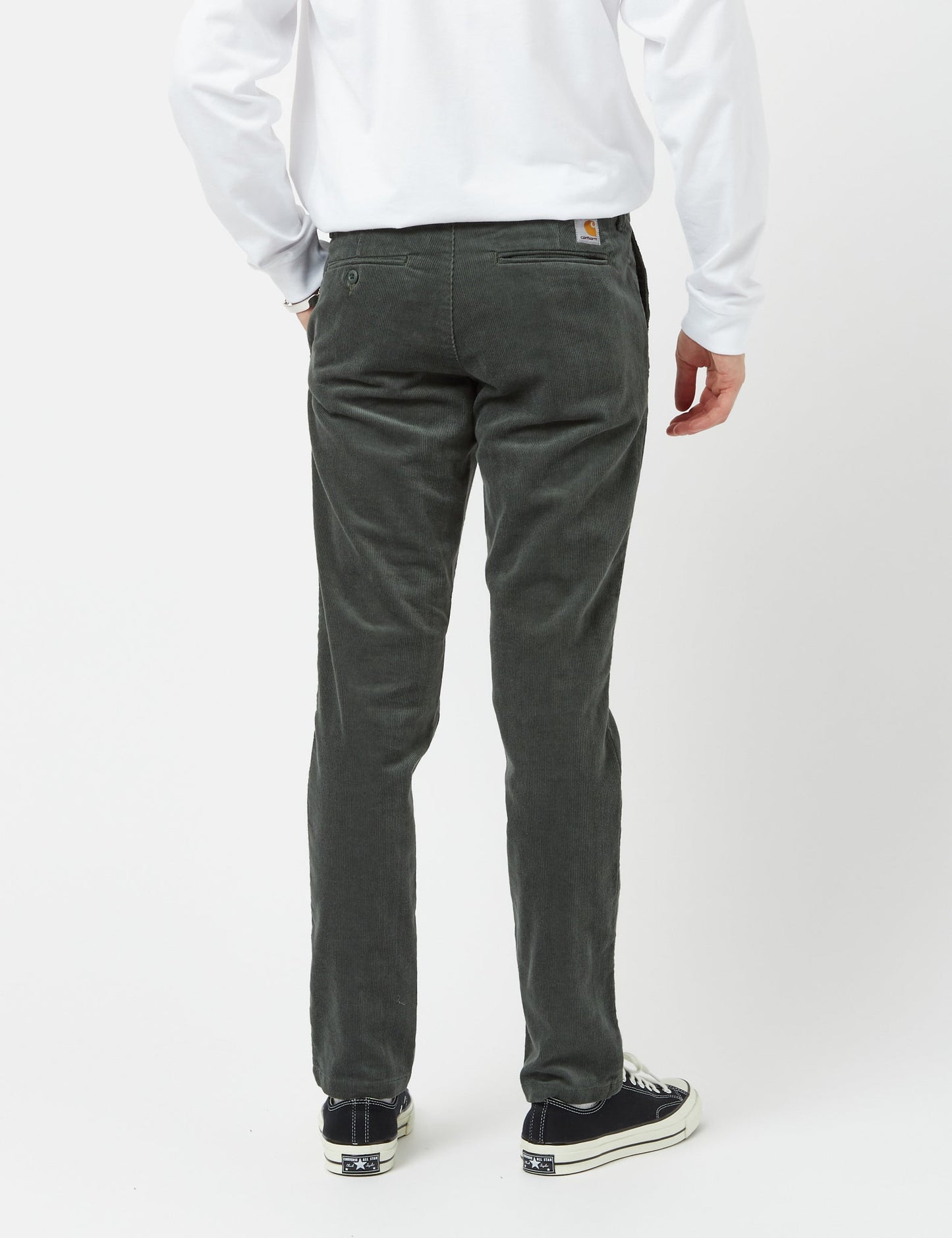 Sid Pant Cord Chino (Slim) - Boxwood Green