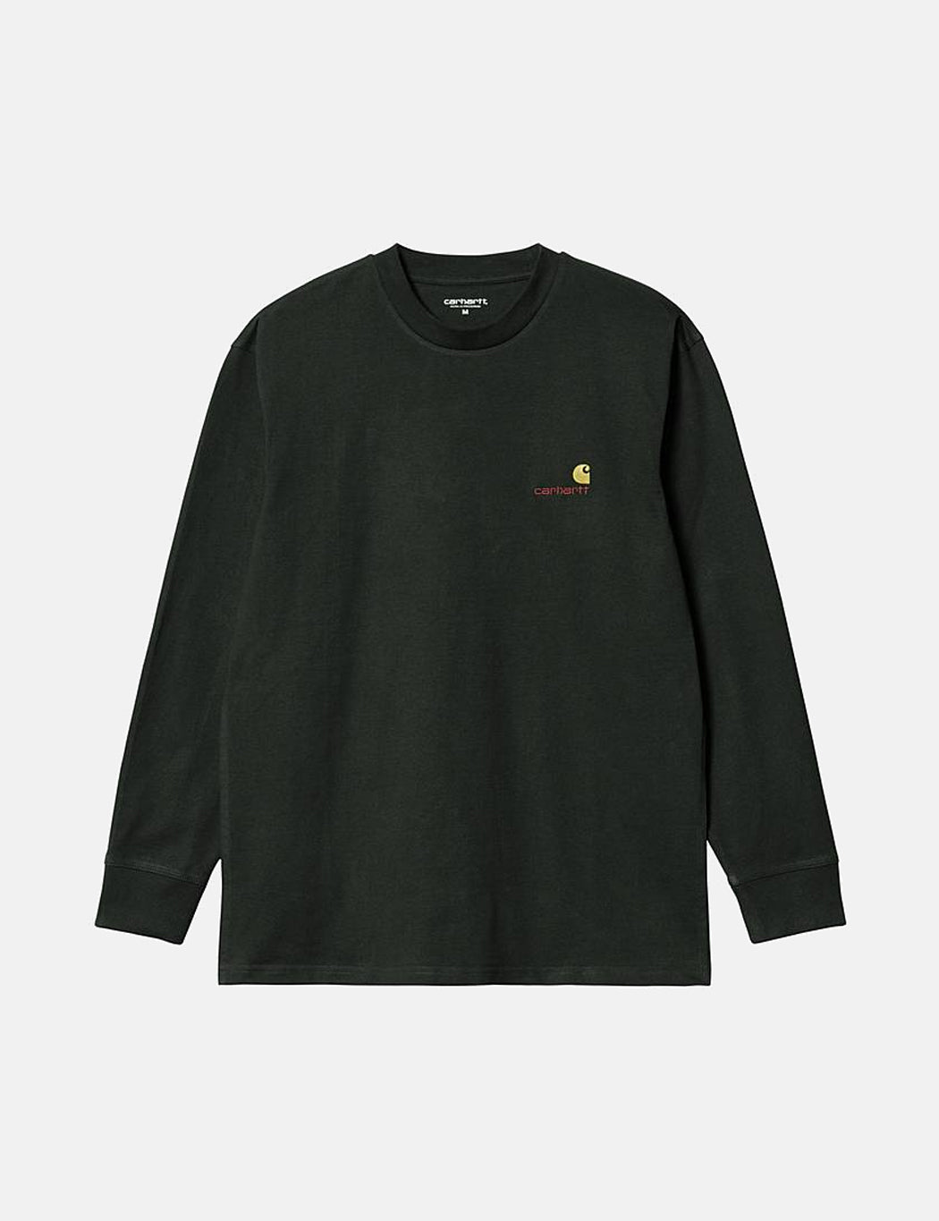 American Script Long Sleeve T-Shirt - Dark Cedar Green