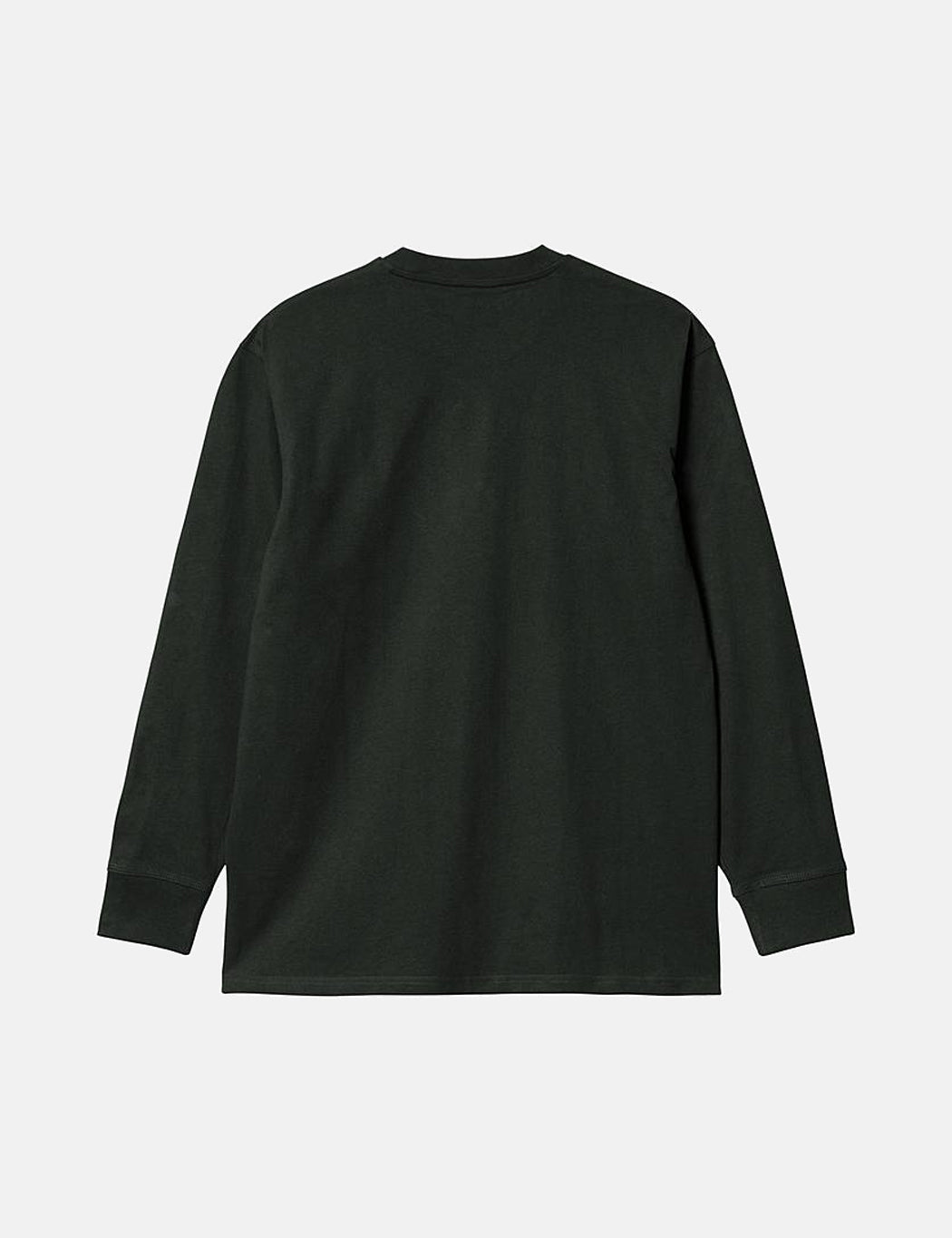 American Script Long Sleeve T-Shirt - Dark Cedar Green