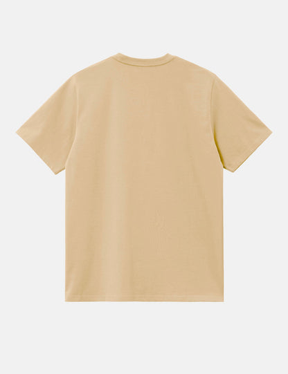 American Script T-Shirt (Loose) - Rattan Beige