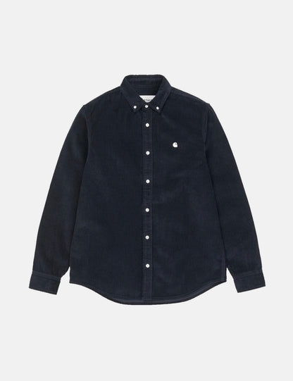 Madison Cord Shirt - Dark Navy Blue/Wax