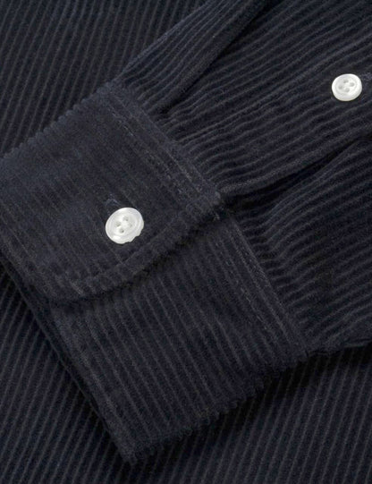 Madison Cord Shirt - Dark Navy Blue/Wax