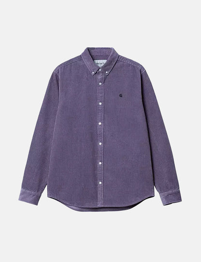 Madison Shirt (Fine Cord) - Glassy Purple