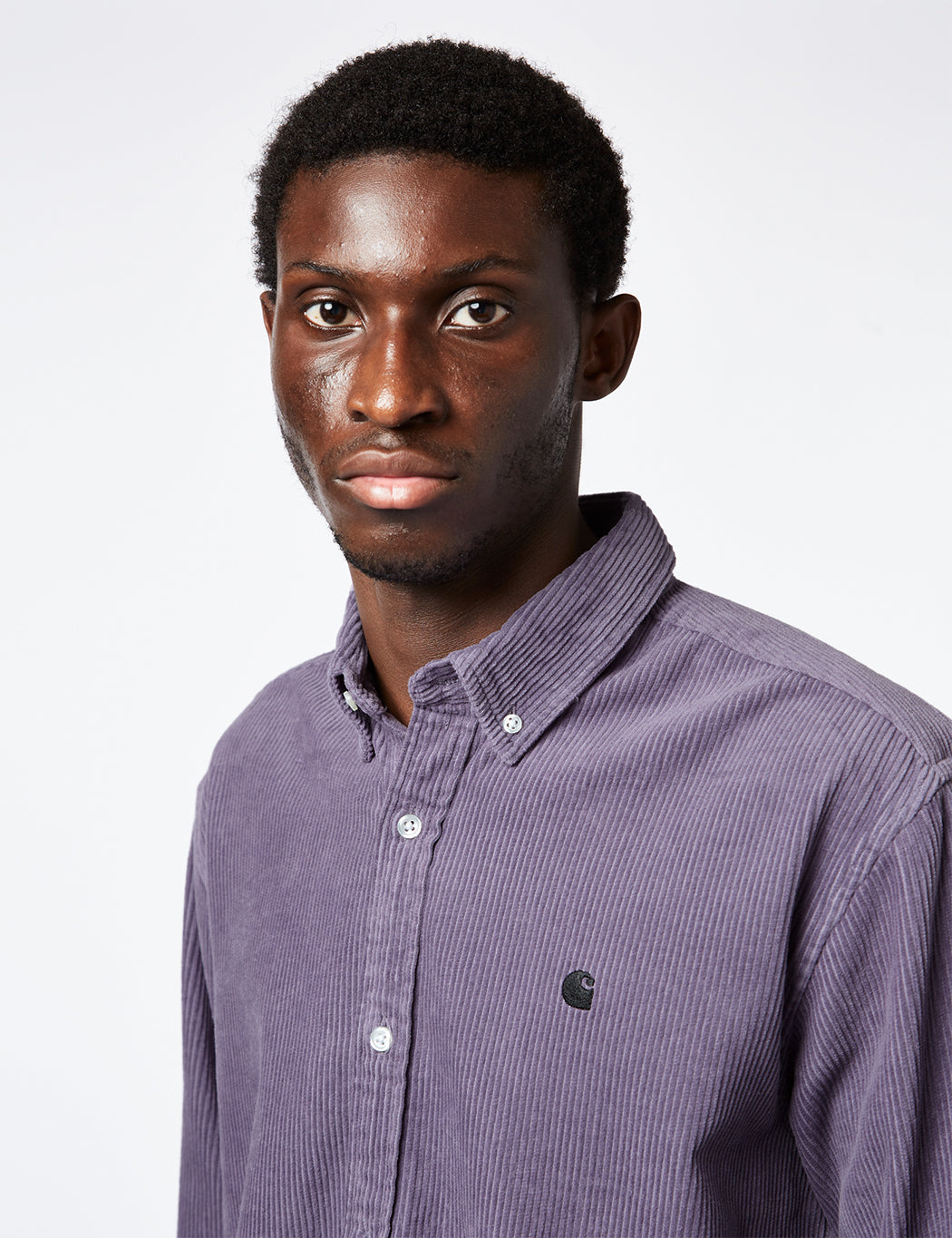 Madison Shirt (Fine Cord) - Glassy Purple