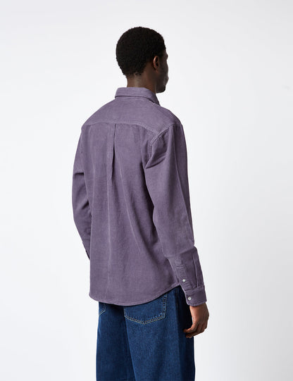 Madison Shirt (Fine Cord) - Glassy Purple