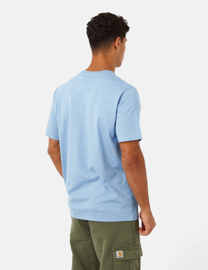 Pocket T-Shirt (Regular) - Piscine Blue Heather