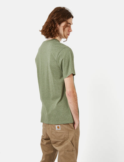 Pocket T-Shirt (Regular) - Yucca Green Heather