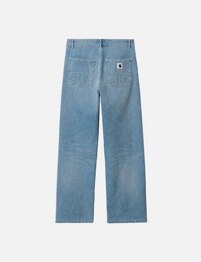 Womens Simple Pant (Loose) - Blue Light Stone Washed