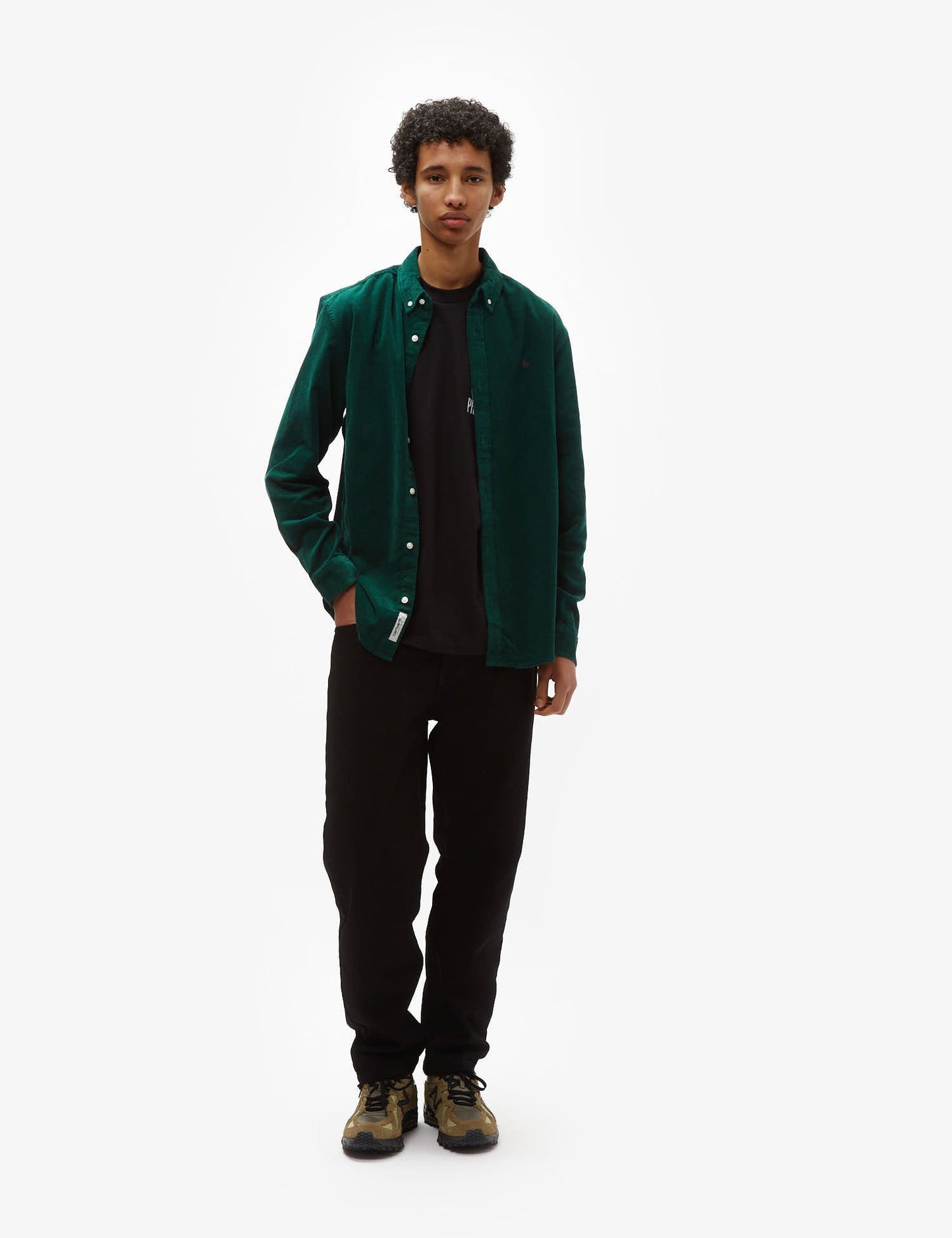 Madison Fine Cord Shirt - Chervil Green