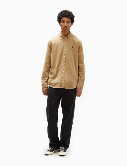 Madison Fine Cord Shirt (Regular) - Sable Khaki