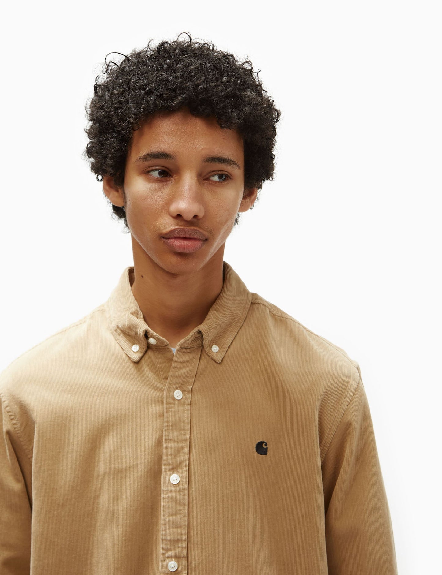 Madison Fine Cord Shirt (Regular) - Sable Khaki