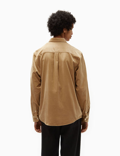 Madison Fine Cord Shirt (Regular) - Sable Khaki