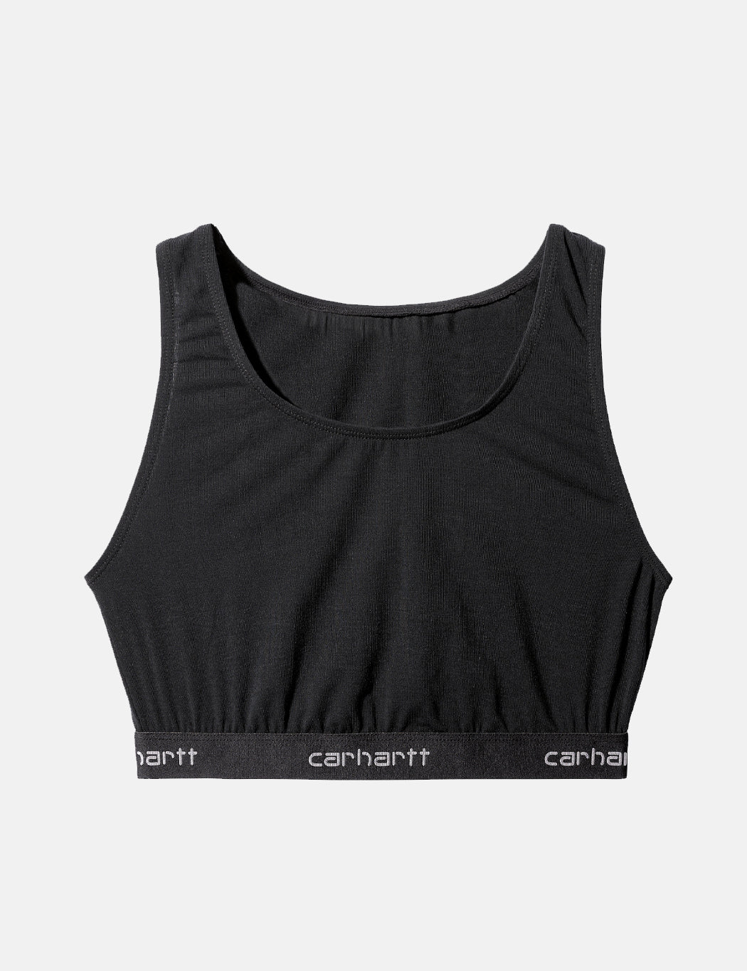 Womens Script Racer Tank - Black