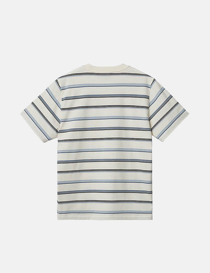 Vonn Stripe T-Shirt - Wax/Storm Blue