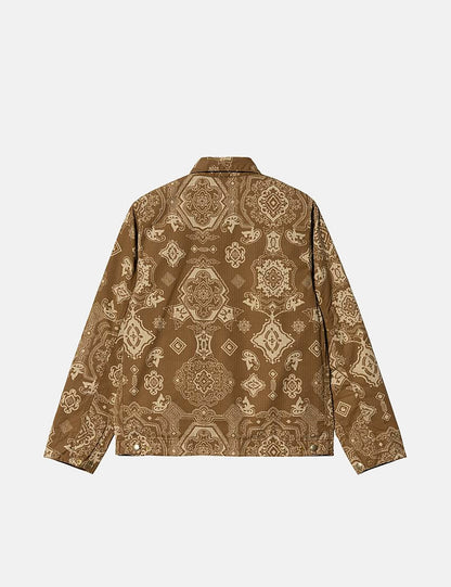 Detroit Verse Print Jacket - Hamilton Brown