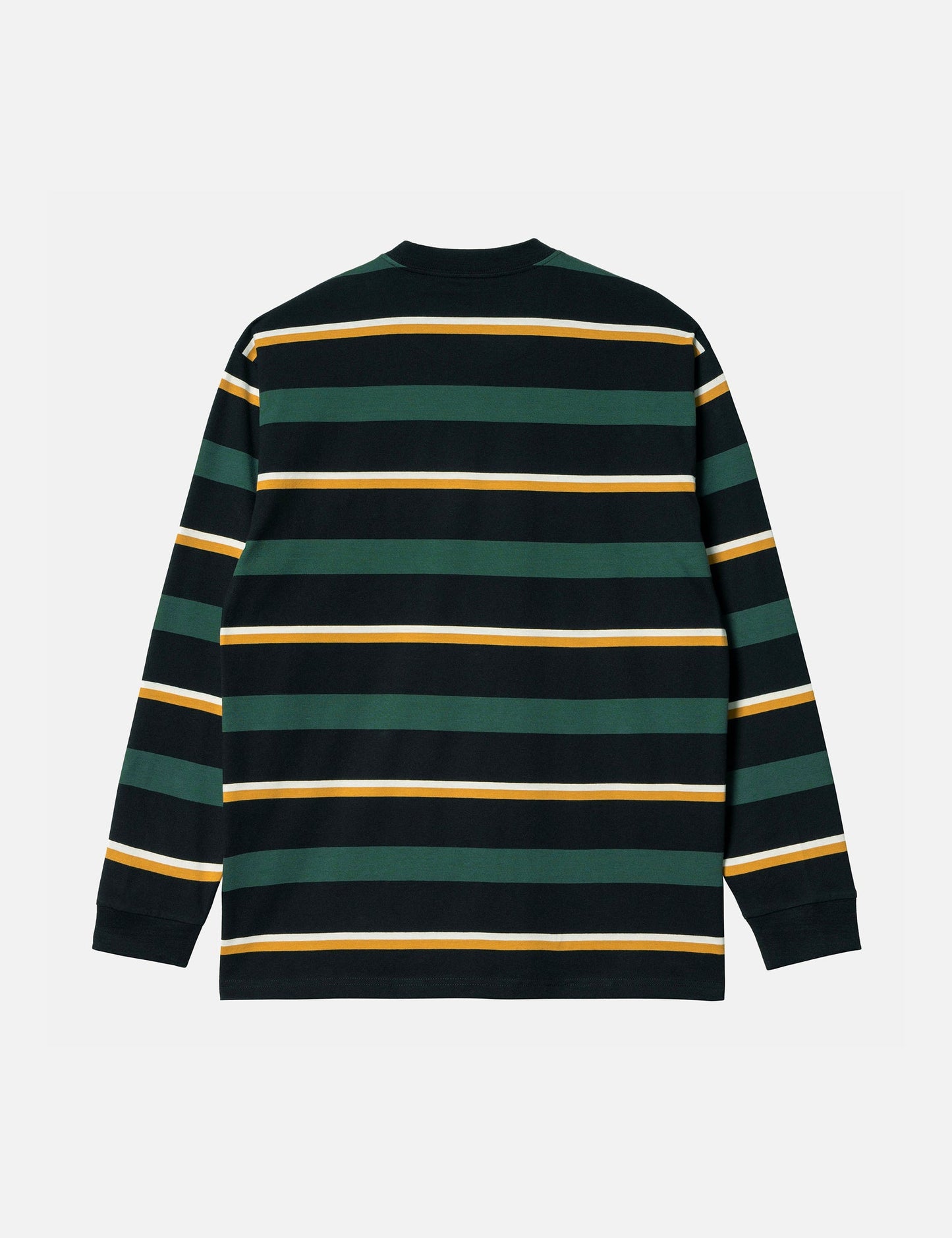 Bowman Stripe Long Sleeve T-Shirt - Juniper Green