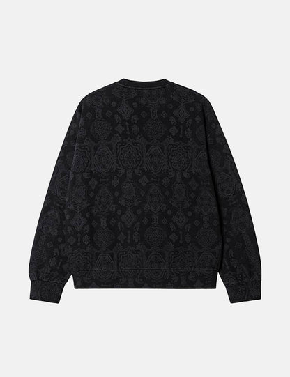 Verse Print Sweatshirt - Black