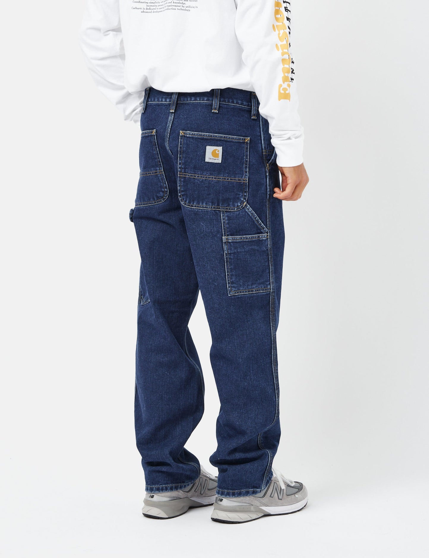 Single Knee Denim Pant (Relaxed) - Blue