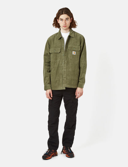 Dixon Shirt Jacket (Cord) - Dollar Green